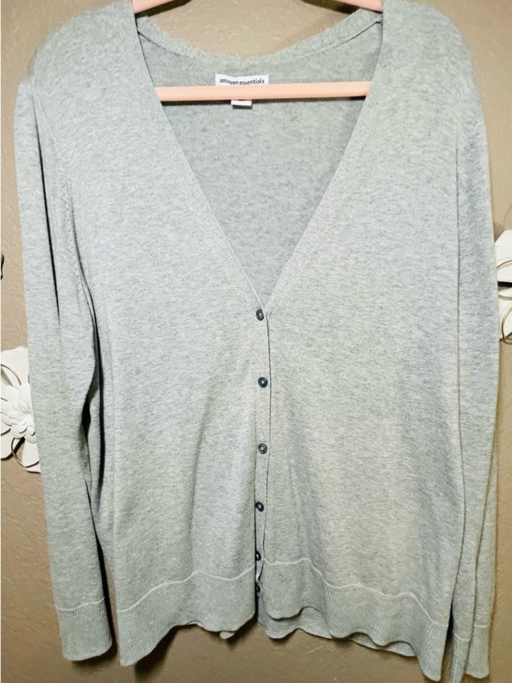 Women’s Plus Size Gray Cardigan Sweater - Size 2XL